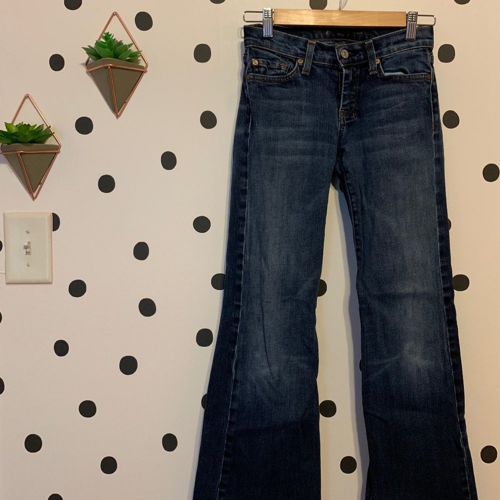 7 For All Mankind| Dojo Wide Leg Jeans size 25